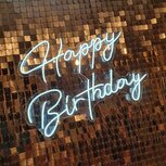 Ludic Partyrentals - Neon sign Happy Birthday Wit