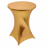 Ludic partyrentals - Statafelrok Goud Metallic