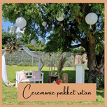 Ludic partyrentals - Fairy Sweet bruiloft ceremonie pakket