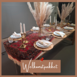 Tafelpakket boho, Bohemian taeldecoratie bruiloft, Ludic bohemian bruiloft