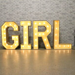 Lichtletterset, lichtletters girl, lichtletters hout ludic