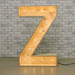 Lichtletter z, lichtletter hout ludic