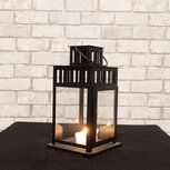 Ludic partyrental - Vierkante lantaarn zwart