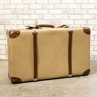 Ludic Partyrentals - Vintage koffer Beige