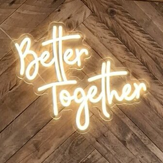 Ludic Partyrentals - Neon sign Better together Warm Wit