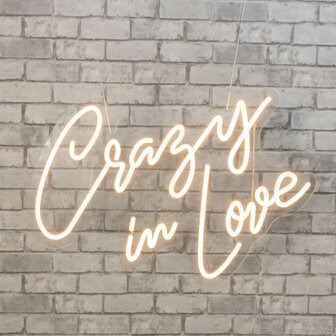 Ludic Partyrentals - Neon sign Crazy in Love Warm Wit