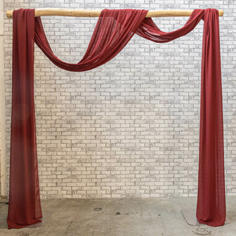 Ludic Partyrentals -  Prieel doek bordeaux rood