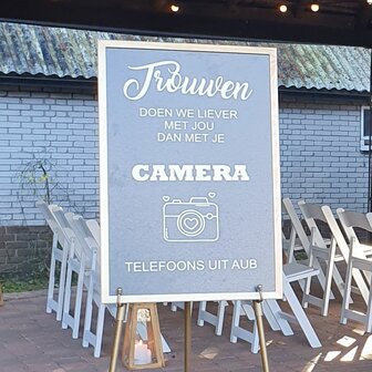 Ludic partyrentals - Krijtbord geen foto&#039;s maken