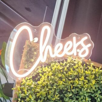 Ludic Partyrentals - Neon sign Cheers Warm Wit