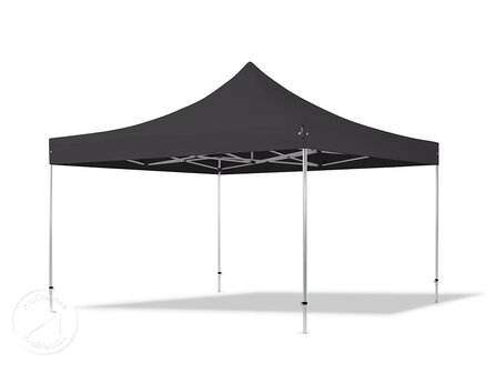 Ludic Partyrentals - Partytent 4x4 Easy up Zwart met of zonder zijwanden huren