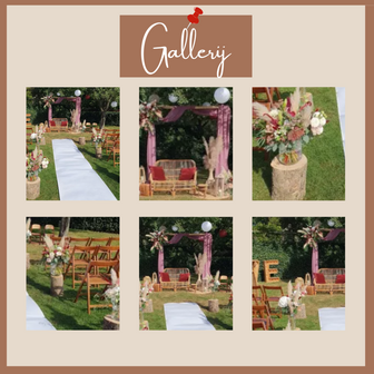 Ludic partyrentals - Rotan bruiloft ceremonie pakket