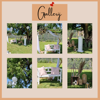 Ludic partyrentals - Fairy Sweet bruiloft ceremonie pakket
