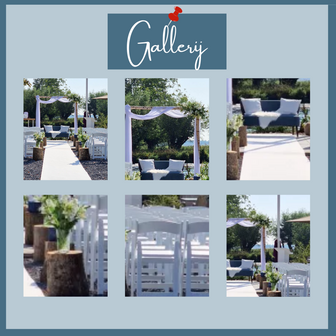 Ludic partyrentals - Something Blue bruiloft ceremonie pakket