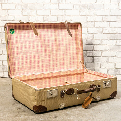 Ludic Partyrentals - Vintage koffer Beige