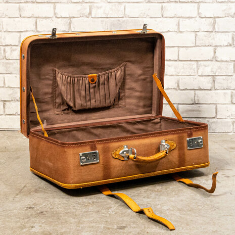 Ludic Partyrentals - Vintage koffer Bruin