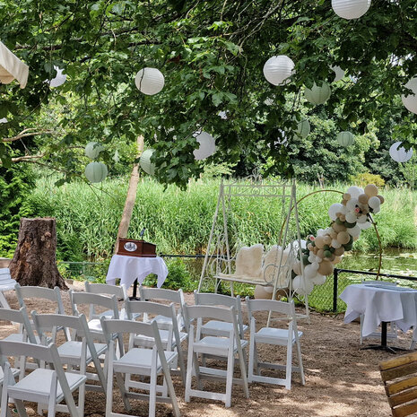 Ludic Partyrentals - Gouden hoepel backdrop sfeer