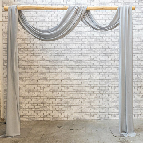Ludic Partyrentals -  Prieel doek grijs
