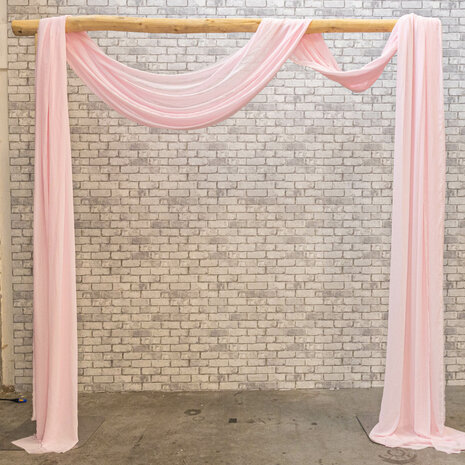 Ludic Partyrentals -  Prieel doek licht roze