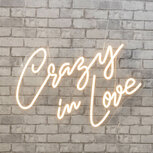 Neon sign Crazy in Love Warm Wit Neon sign Crazy in Love Warm Wit