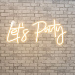 Neon sign Let's Party Warm Wit Neon sign Let's Party Warm Wit